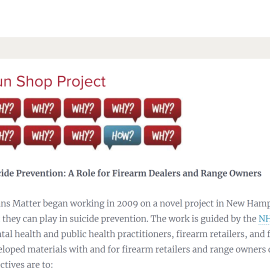 image of the means matter gunshop project website