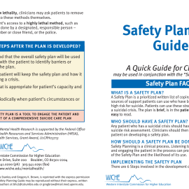 image of safety planning quick guide